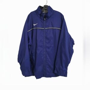 Vintage Nike Windbreaker Jacket Men’s 3XL Blue Black Track Full Zip 90s Athletic
